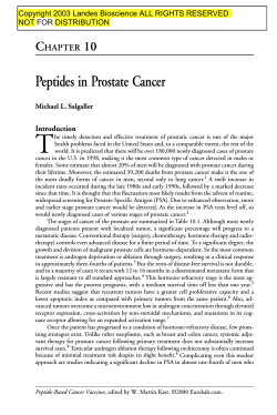 T Peptides in Prostate Cancer C 10