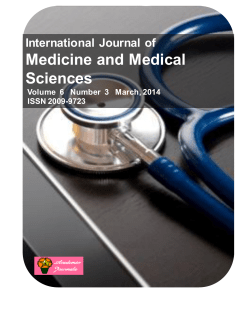 Medicine and Medical Sciences International  Journal  of