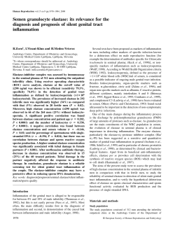 Semen granulocyte elastase: its relevance for the inflammation