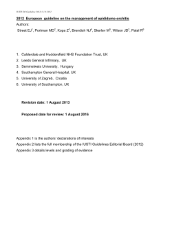 2012  European  guideline on the management of epididymo-orchitis  Authors:
