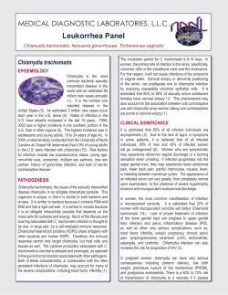 Leukorrhea Panel MEDICAL DIAGNOSTIC LABORATORIES, L.L.C. Chlamydia trachomatis