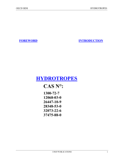 CAS N°: HYDROTROPES 1300-72-7