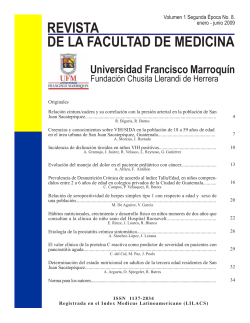 REVISTA DE LA FACULTAD DE MEDICINA Universidad Francisco Marroquín