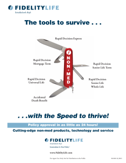 The tools to survive . . . N O -