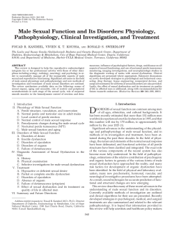 Male Sexual Function and Its Disorders: Physiology,