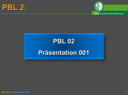 PBL 02 PBL 002 / Präsentation 001