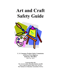 Art and Craft Safety Guide  Pub. No. 5015