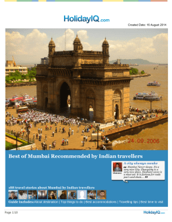 Best of Mumbai Recommended by Indian travellers A city always awake