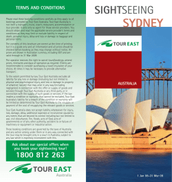 SYDNEY SIGHT TERMS AND CONDITIONS