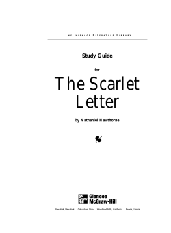 The Scarlet Letter  Study Guide
