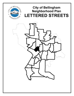 LETTERED STREETS  City of Bellingham Neighborhood Plan