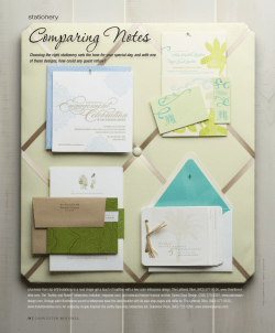 Comparing Notes stationery