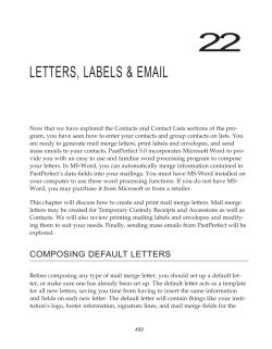 22 LETTERS, LABELS &amp; EMAIL