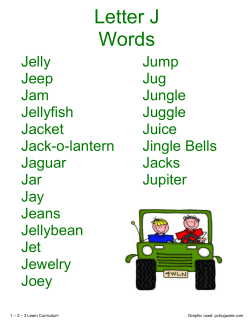 Letter J Words