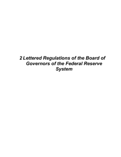 2 Lettered Regulations of the Board of System