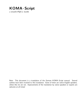 KOMA - Script