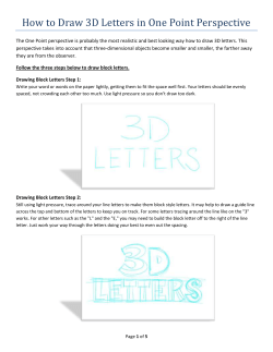 How to Draw 3D Letters in One Point Perspective