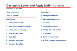 Designing Letter and Reply Mail—