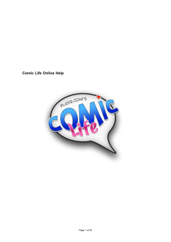 Comic Life Online Help Page 1 of 52