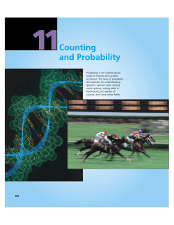 11 Counting and Probability