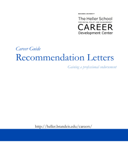 Recommendation Letters Career Guide Gaining a professional endorsement