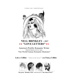 NELL BRINKLEY - &#34;LOVE LETTERS&#34; America's Prolific Romantic Writer