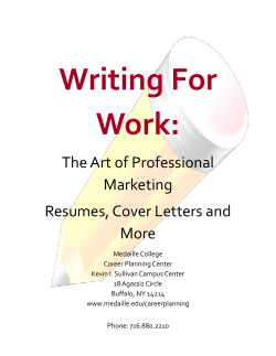 Writing For Work:  The Art of Professional