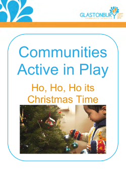 Communities Active in Play Ho, Ho, Ho its Christmas Time