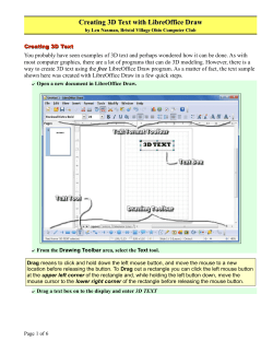 Creating 3D Text with LibreOffice Draw
