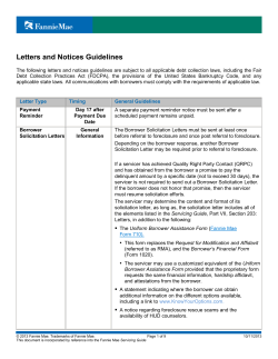 Letters and Notices Guidelines