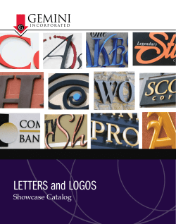 LETTERS and LOGOS Showcase Catalog