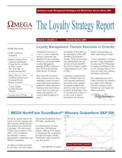 The Loyalty Strategy Report