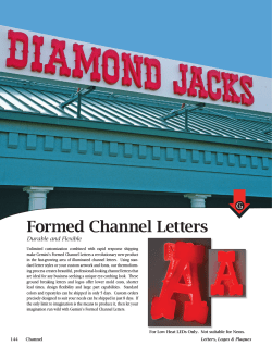 Formed Channel Letters Durable and Flexible