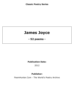 James Joyce - 52 poems - Classic Poetry Series Publication Date: