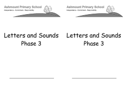 Letters and Sounds  Phase 3