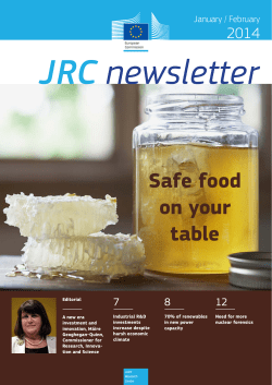 JRC  newsletter Safe food