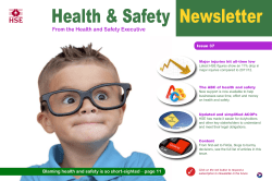 Health &amp; Safety  Newsletter From the Health and Safety Executive