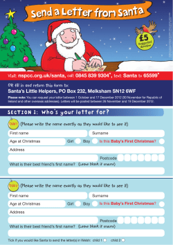 Send a Letter from Santa £5