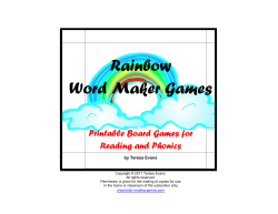 Rainbow Word Maker Games Printable Board Games for