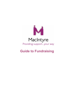 Guide to Fundraising