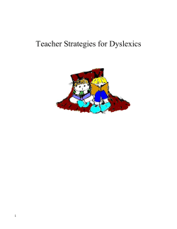 Teacher Strategies for Dyslexics 1