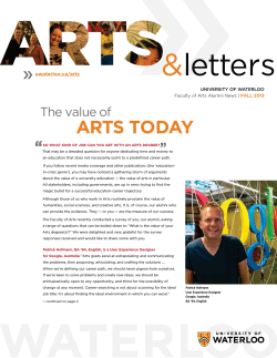 &amp; letters ARTS TODAY The value of