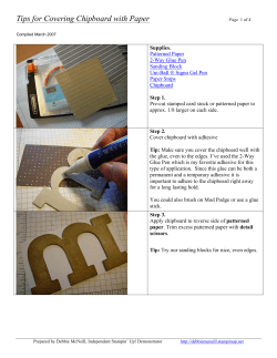 Tips for Covering Chipboard with Paper