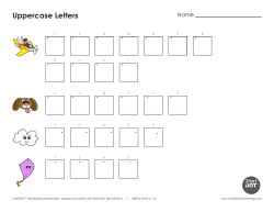 Uppercase Letters Name F E