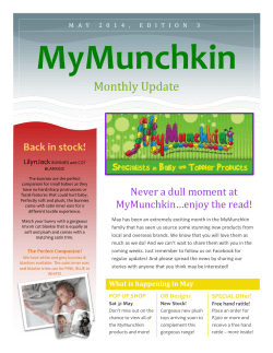 MyMunchkin Monthly Update Never a dull moment at Back in stock!
