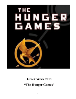 Greek Week 2013 “The Hunger Games” 2