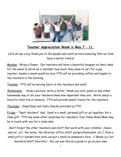 Teacher Appreciation Week is May 7 – 11.