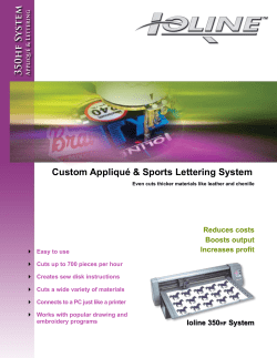 System hf 350 Custom Appliqué &amp; Sports Lettering System