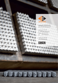 Heidenpeter GmbH &amp; Co. KG Steel Stamps &amp; Marking Tools