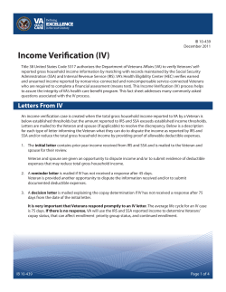 Income Verification (IV)